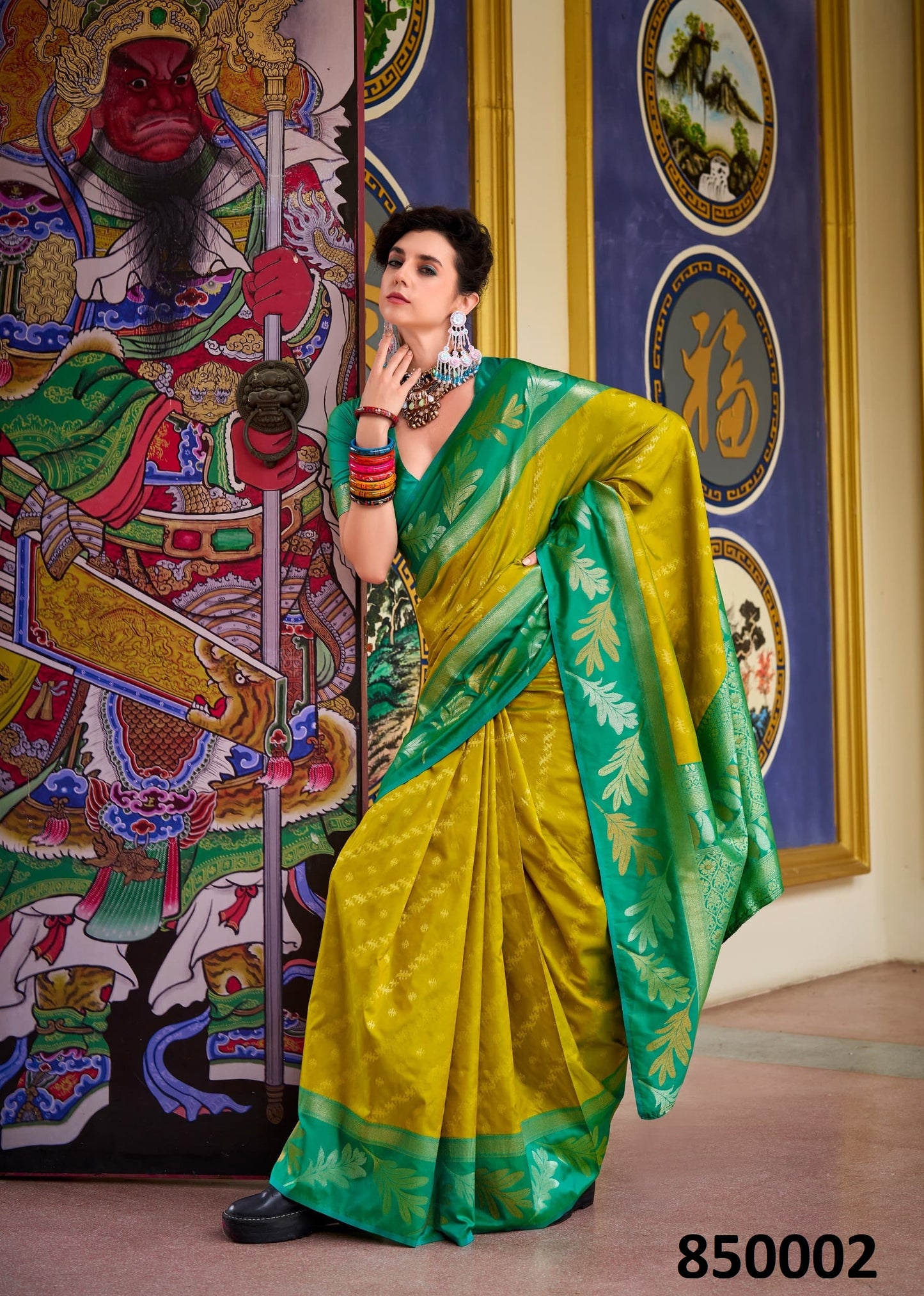 850002 Leaf Rajpath Silk Sarees