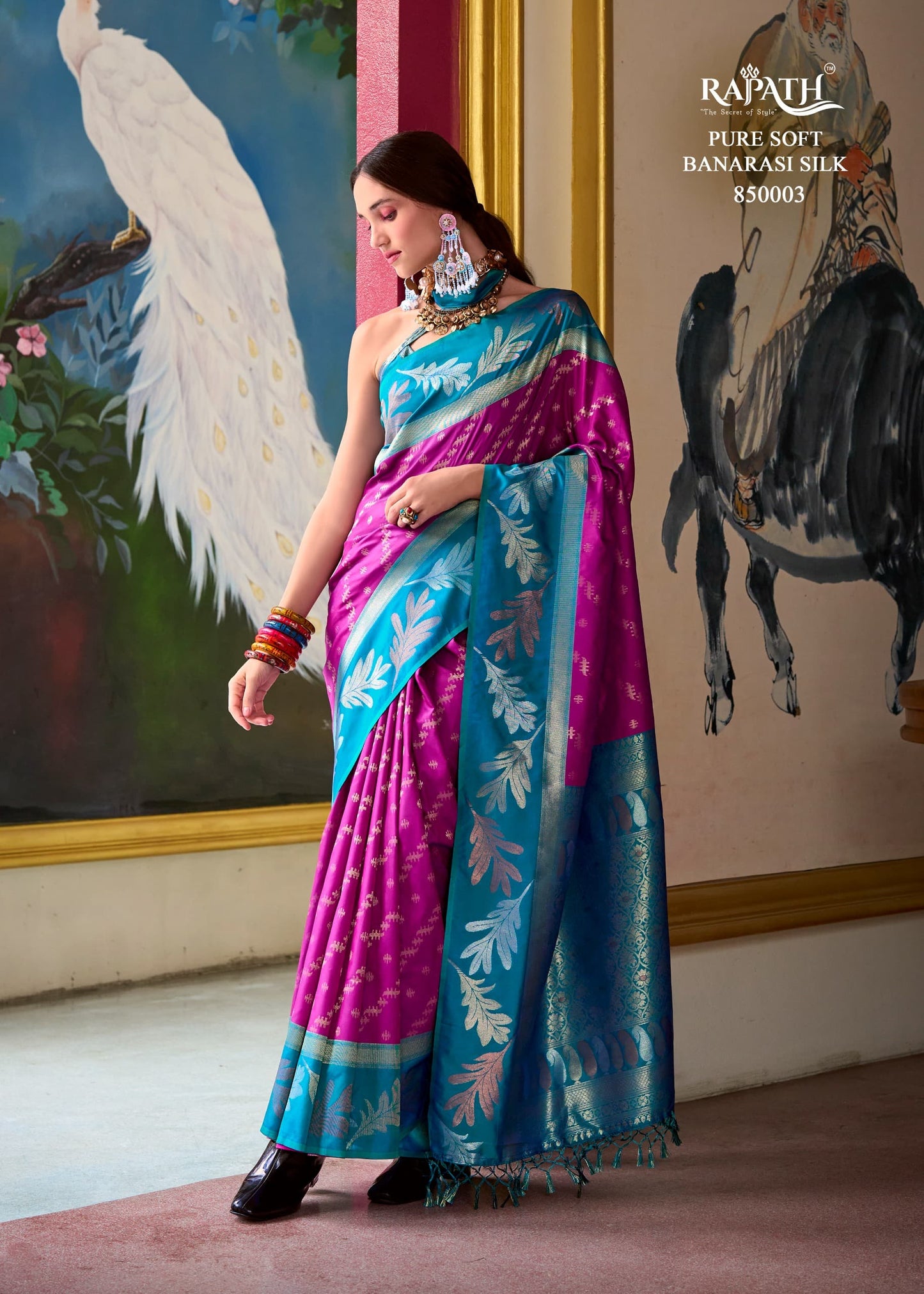 850003 Leaf Rajpath Silk Sarees