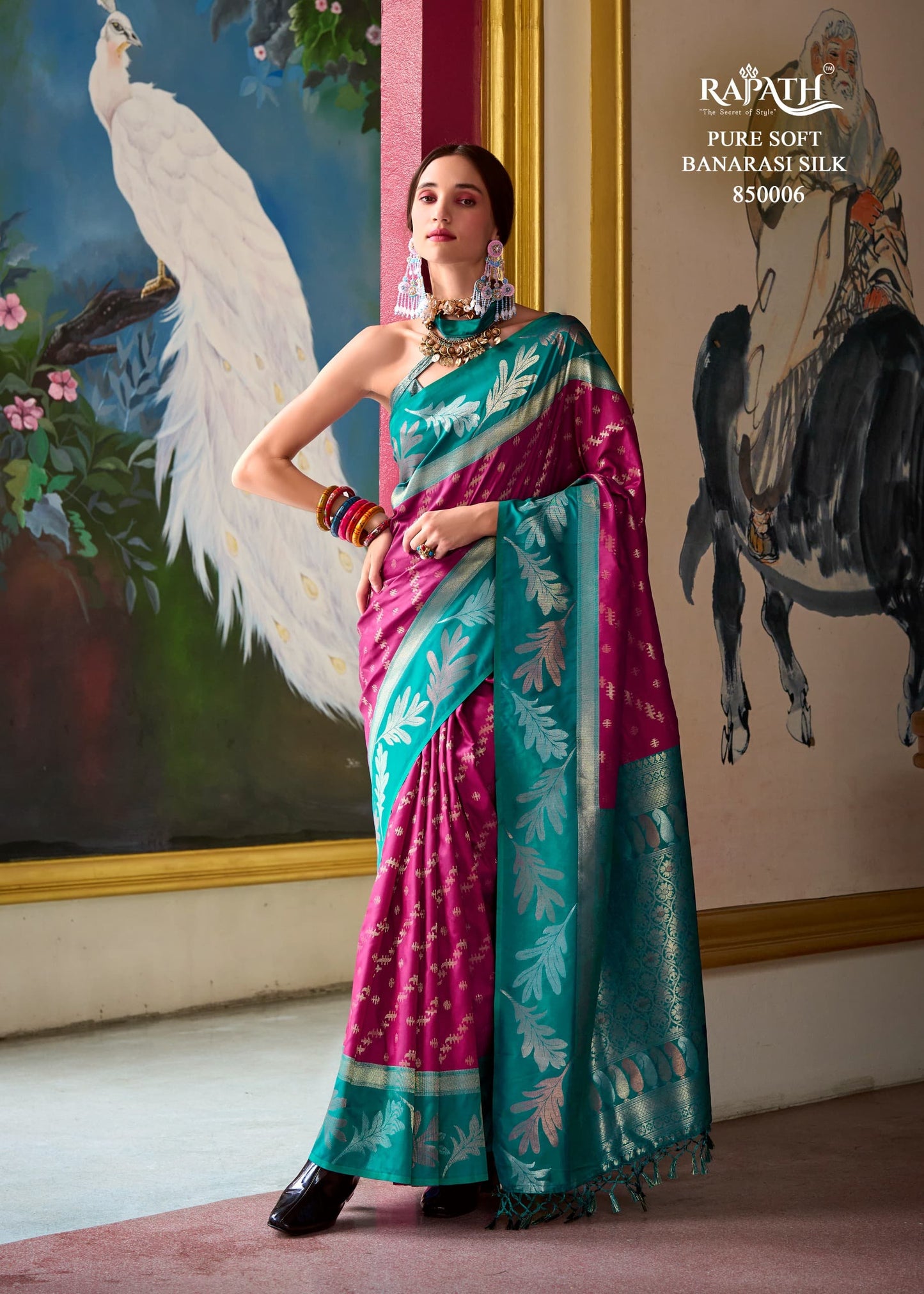 850006 Leaf Rajpath Silk Sarees