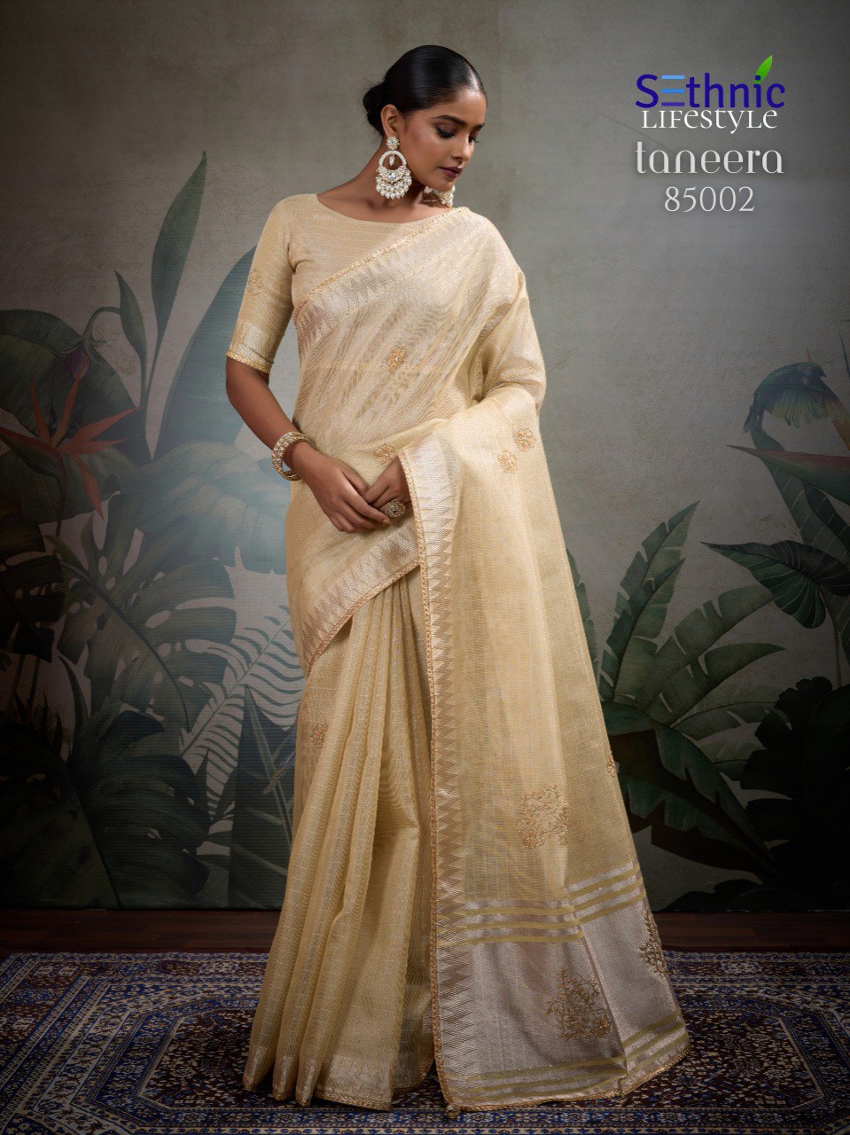85002 Taneera Sethnic Linen Sarees