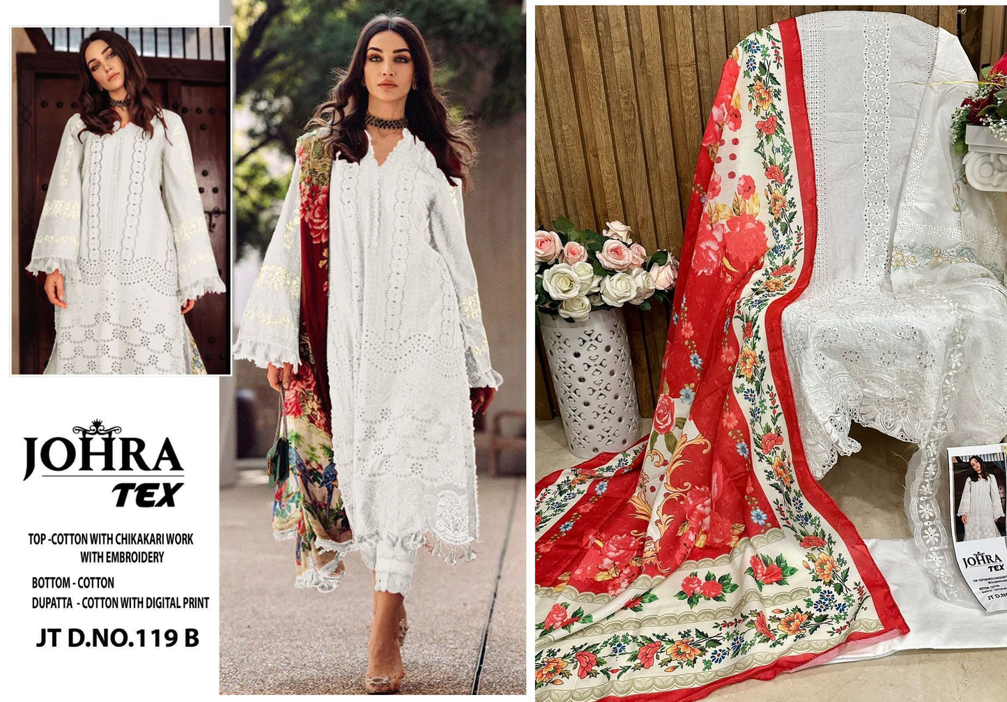 119-B Johra Tex Pakistani Salwar Suits