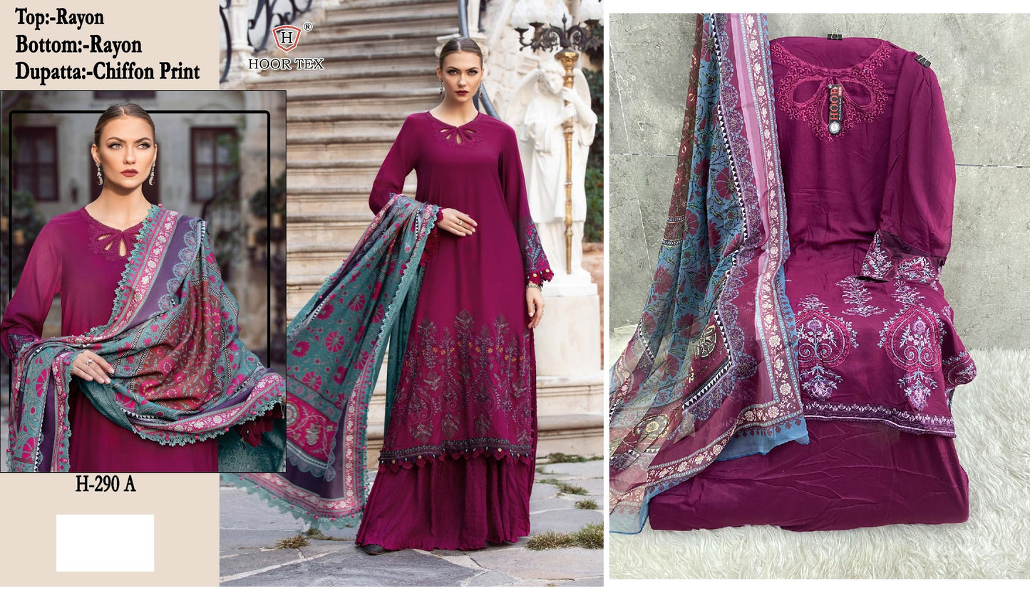 290A Hoor Tex Pakistani Salwar Suits