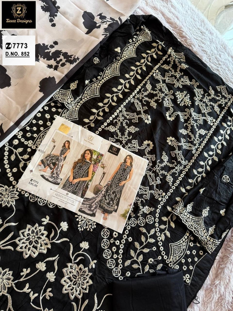852 Ziaaz Designs Cotton Pakistani Salwar Suits
