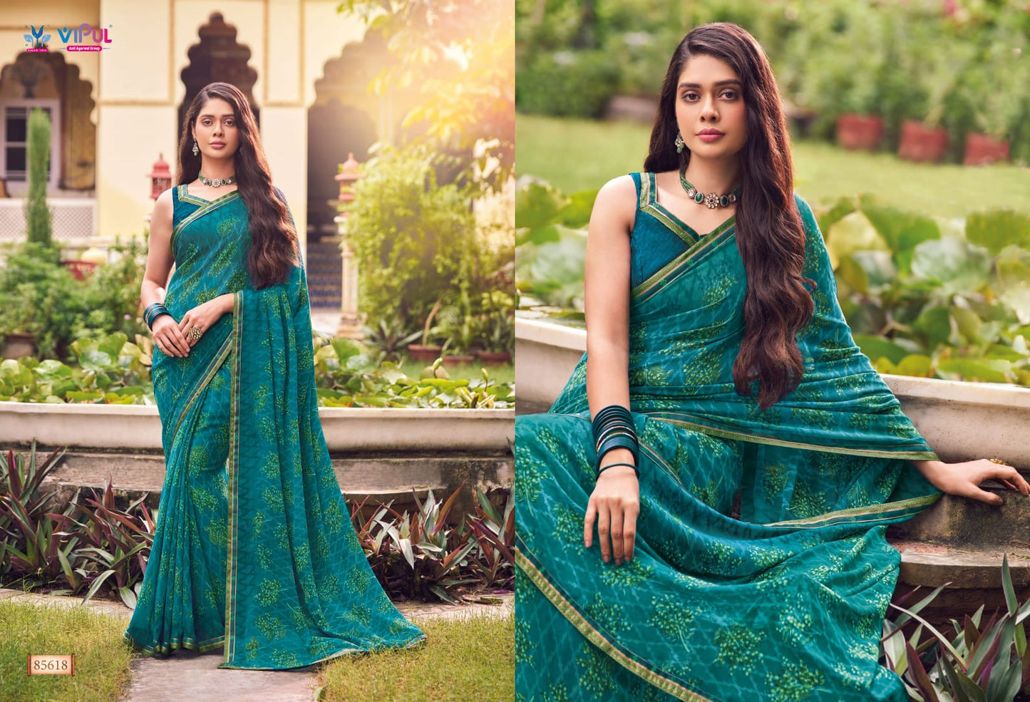 85618 Tulsi Vol 9 Vipul Georgette Sarees