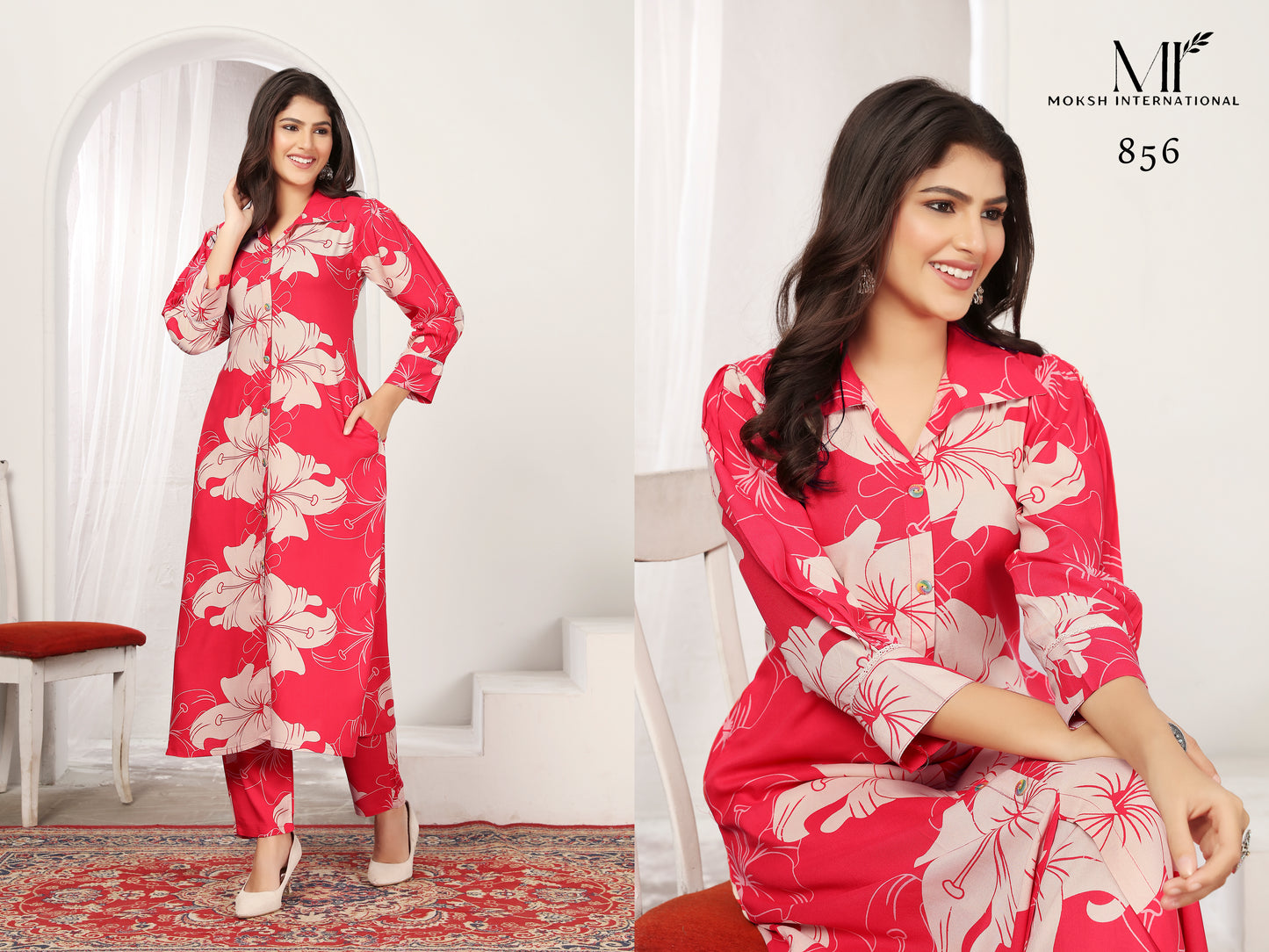 856 Wonder Vol 1 Moksh Rayon Co Ord Set