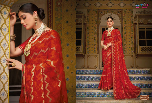 85710-A Sajilee Vol-2 Vipul Georgette Sarees