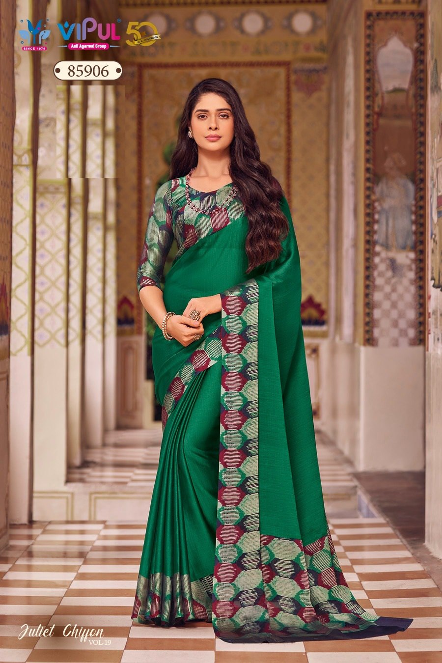 85906 Juliet Vol 19 Vipul Chiffon Sarees