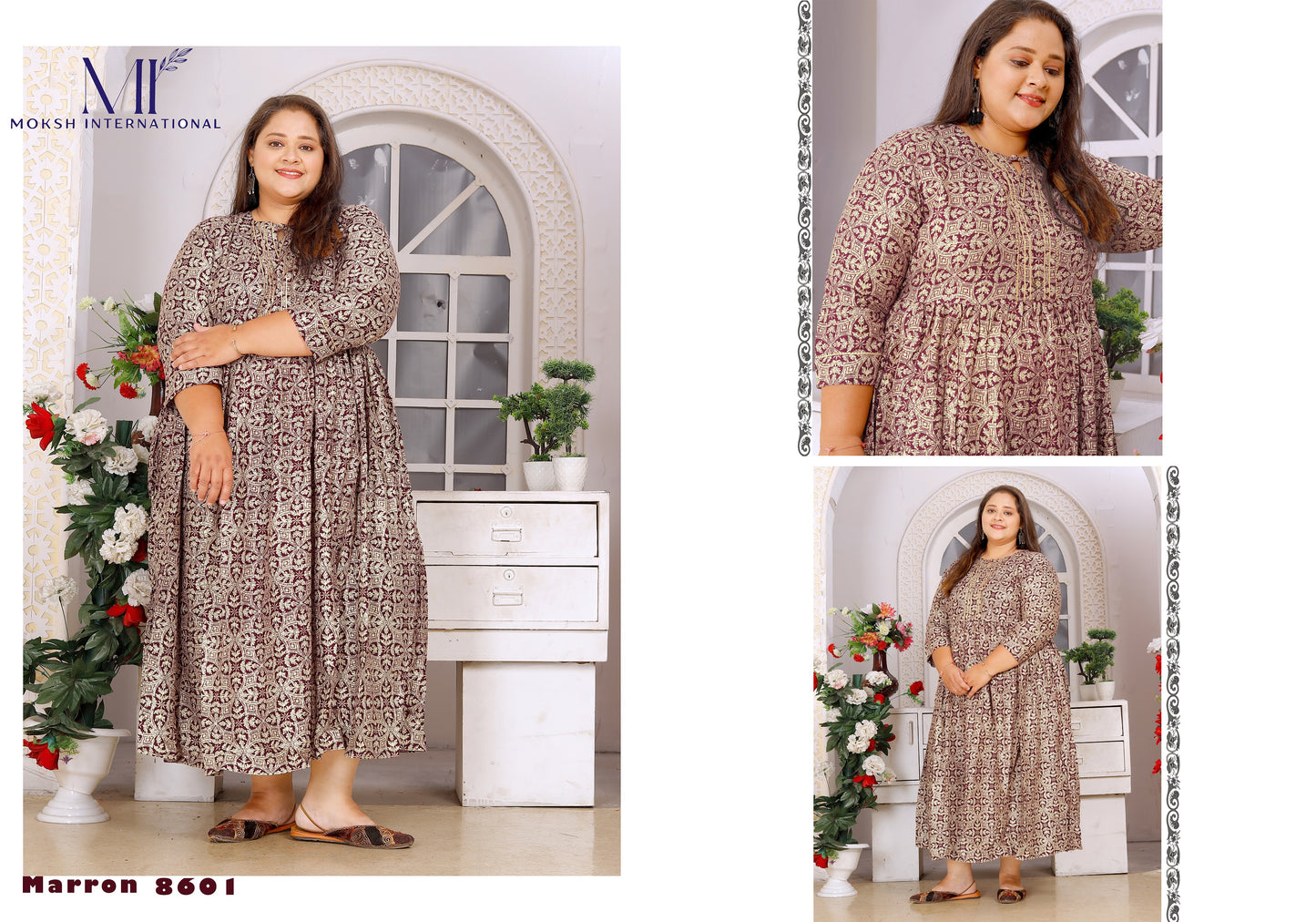 8601 Big Size Vol 1 Moksh Long One Piece