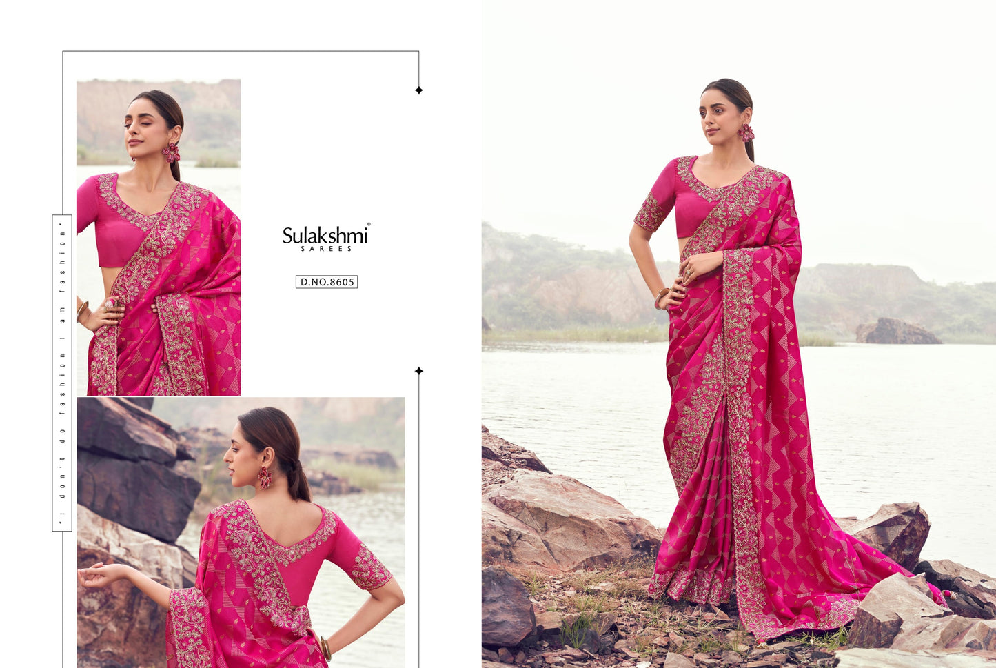 8605 Varenya Sulakshmi Prints Pure Satin Silk Sarees