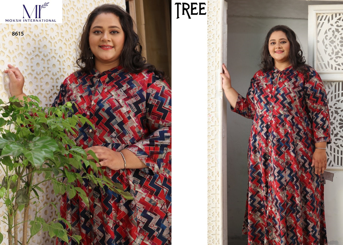 8615 Tree Vol 1 Moksh Long Rayon One Piece Gown