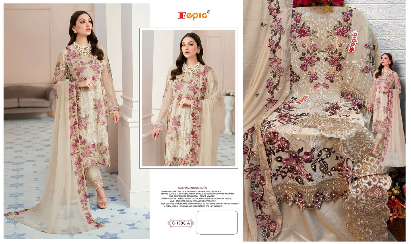 C-1296-A Rosemeen Fepic Pakistani Salwar Suits
