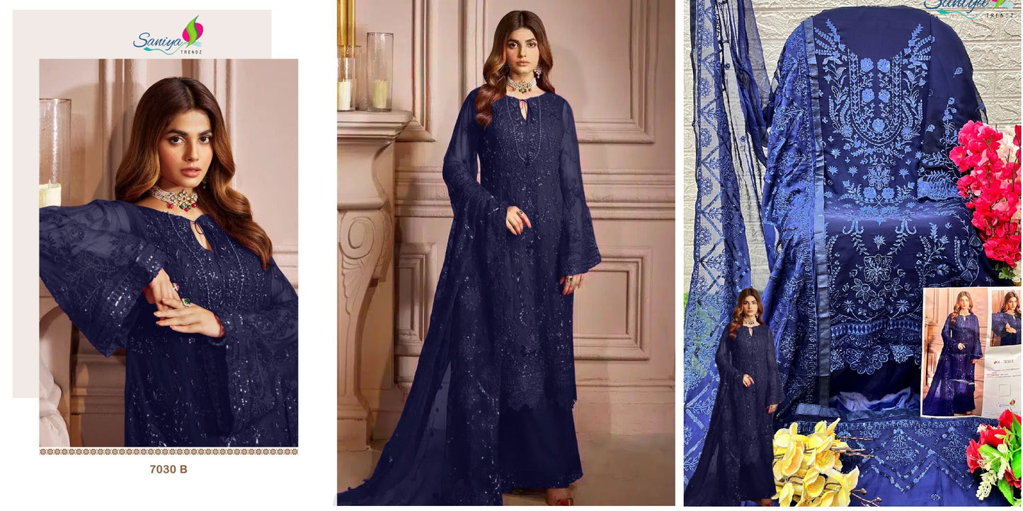 7030B Saniya Trendz Pakistani Salwar Suits