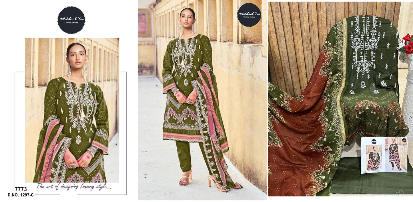 1297C Mehboob Tex Pakistani Salwar Suits