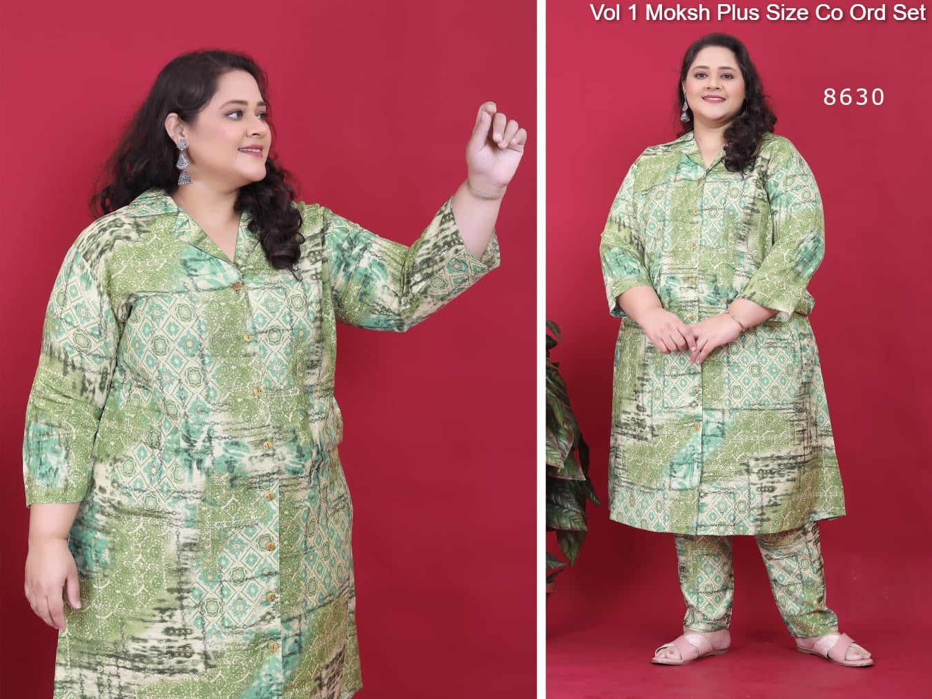 8630 Vol 1 Moksh Plus Size Co Ord Set