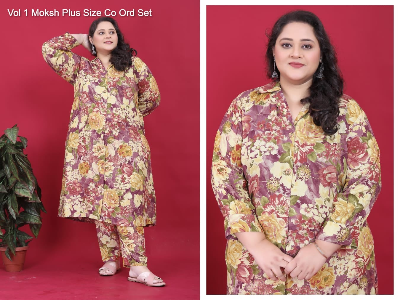 8631 Vol 1 Moksh Plus Size Co Ord Set