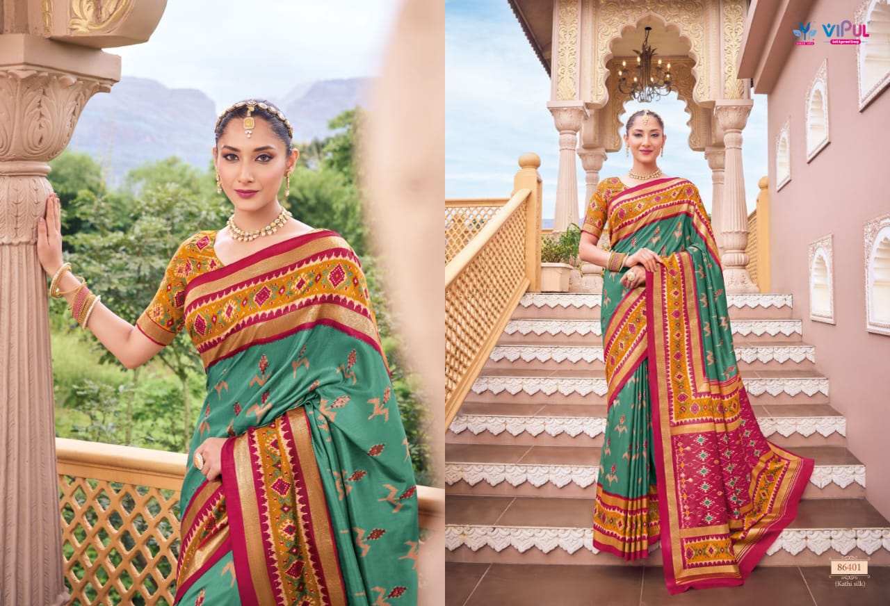 86401 Gulmarg Vol 5 Vipul Silk Sarees