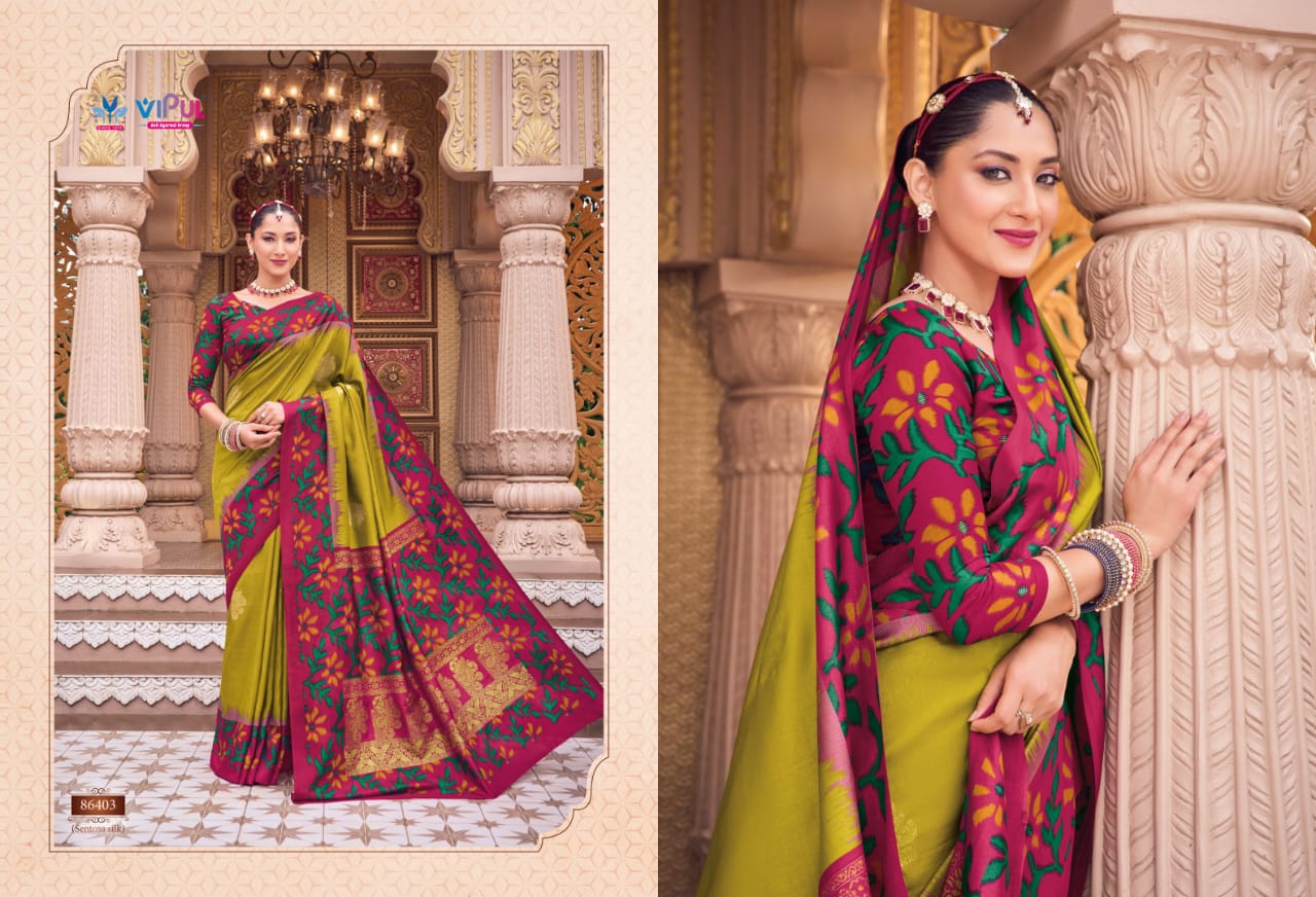 86403 Gulmarg Vol 5 Vipul Silk Sarees