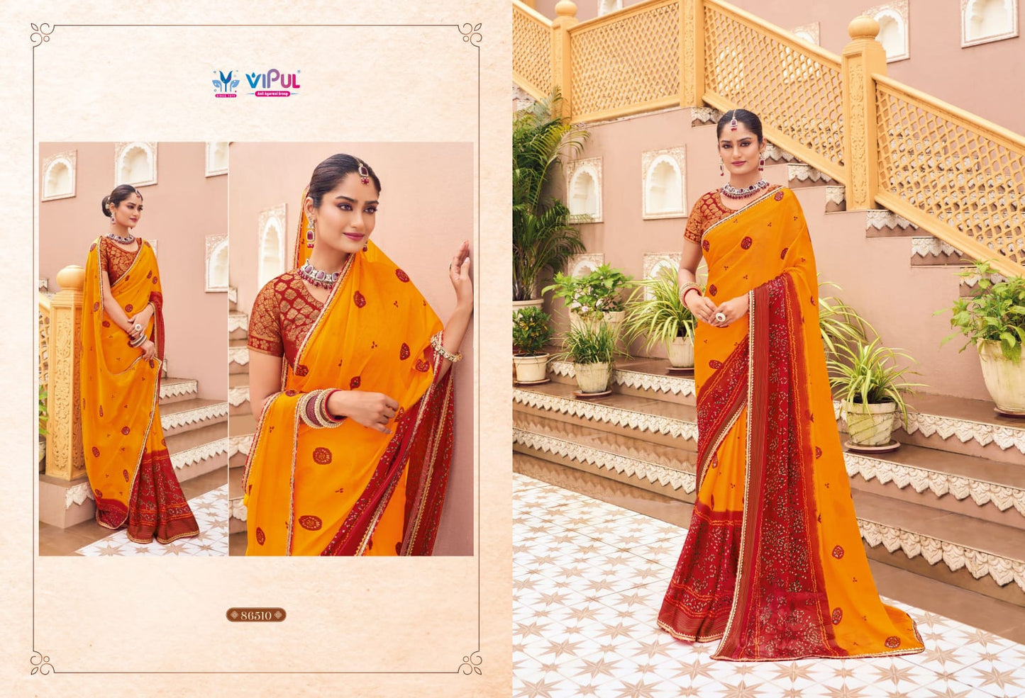 86510 Jeevan Saathi Vol 2 Vipul Bandhani Sarees