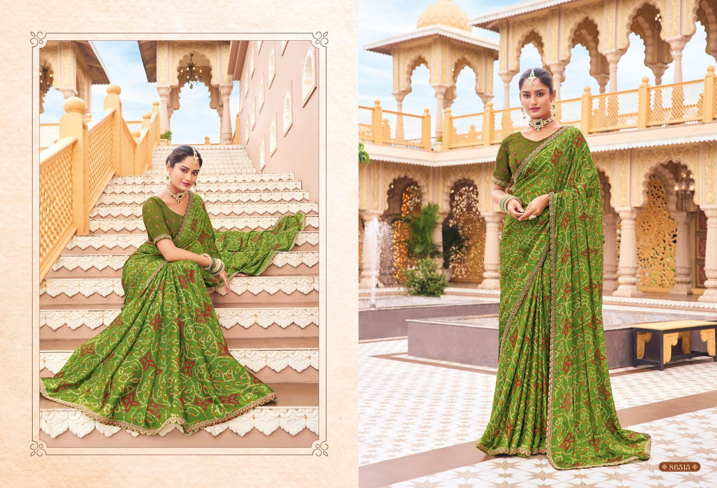86515 Jeevan Saathi Vol 2 Vipul Bandhani Sarees