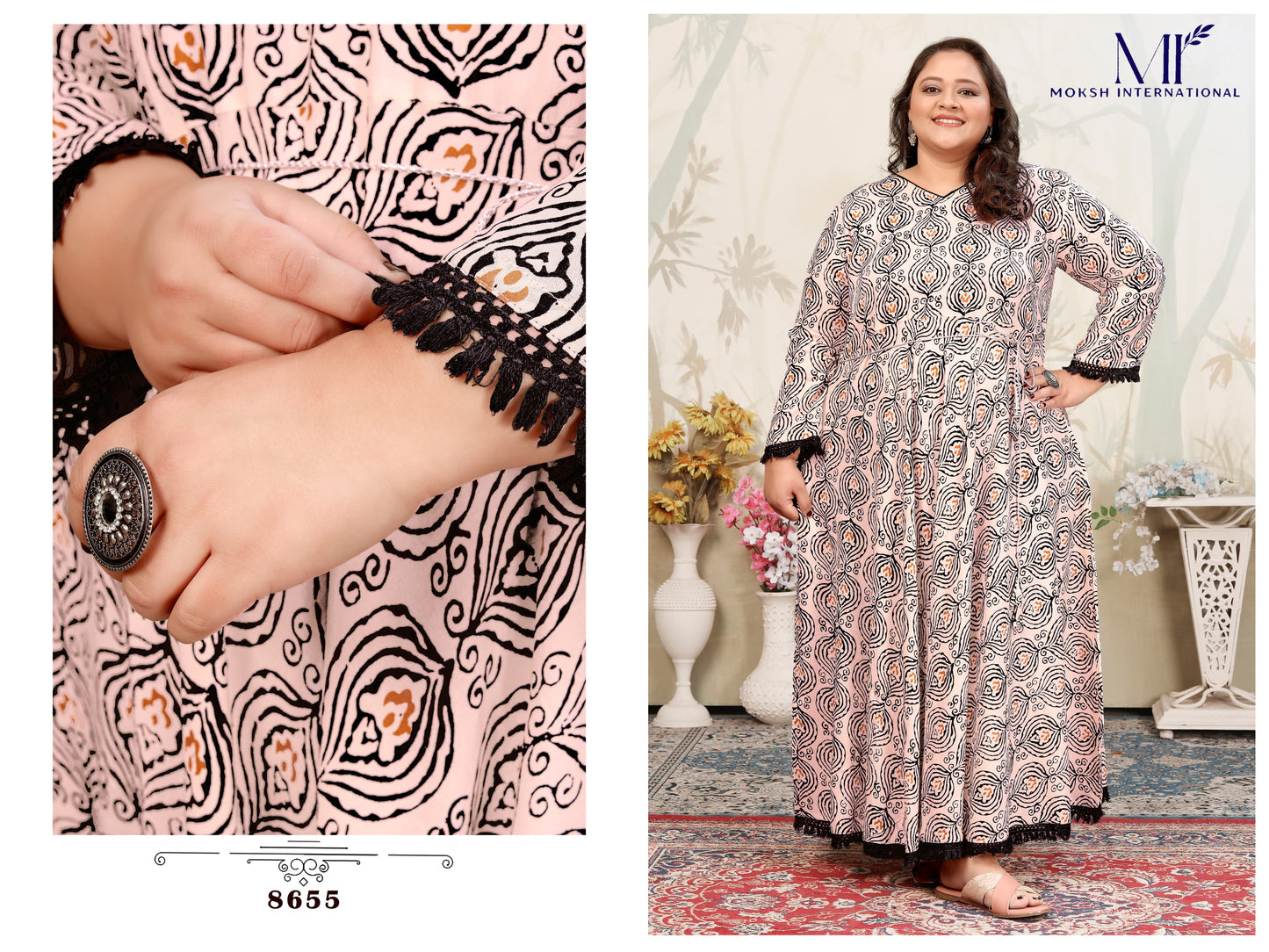 8655 Plus Size Joy Vol 2 Moksh Rayon Kurti