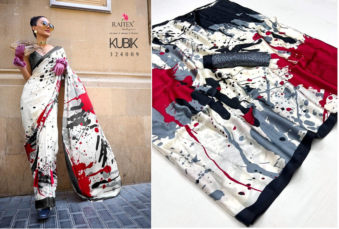 324009 Kubik Rajtex Sarees