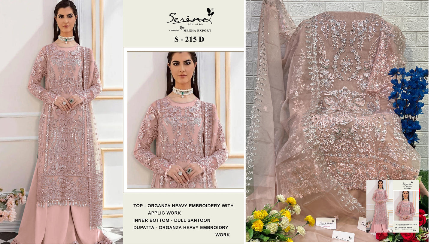 S-215D Serine Pakistani Salwar Suits