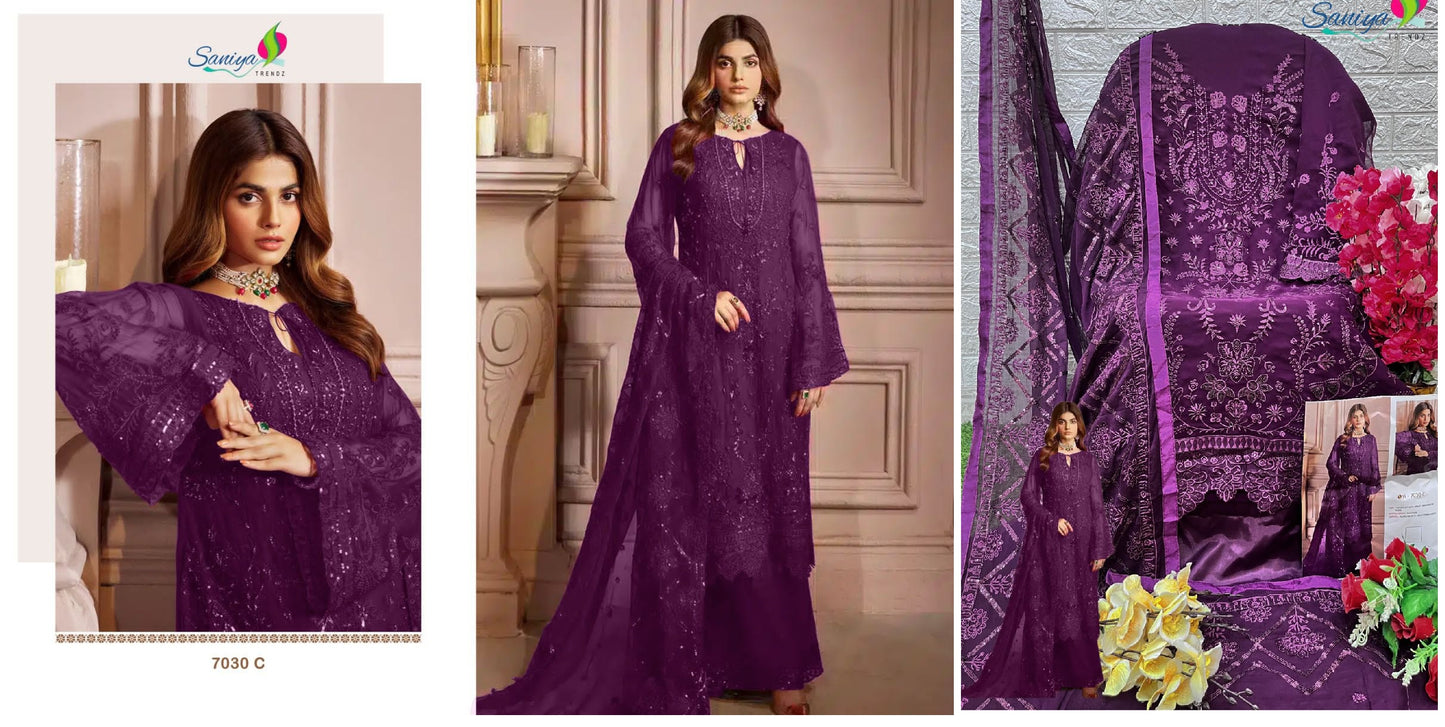 7030C Saniya Trendz Pakistani Salwar Suits