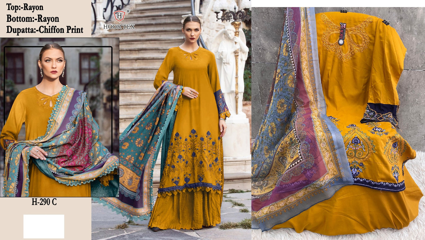 290C Hoor Tex Pakistani Salwar Suits