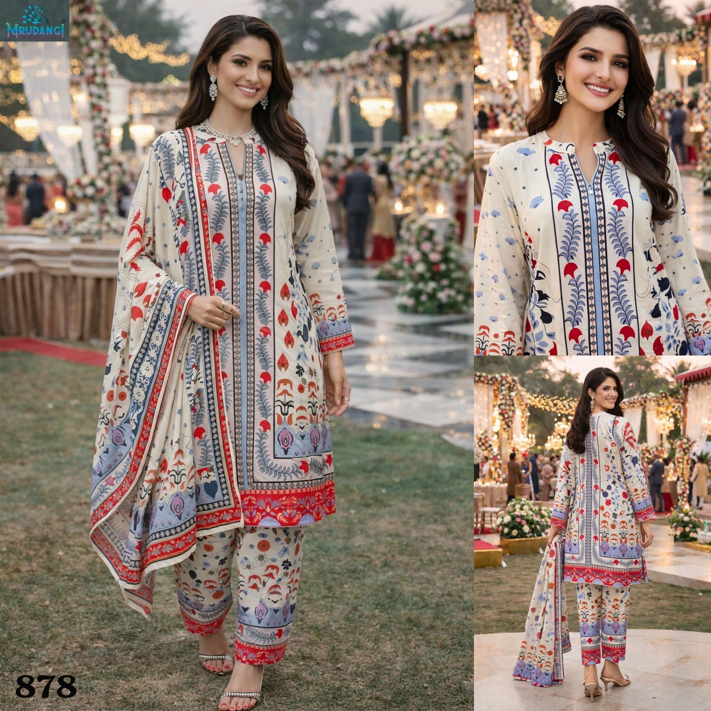 878 Meena Vol 2 Mrudangi Premium Rayon Readymade Suits
