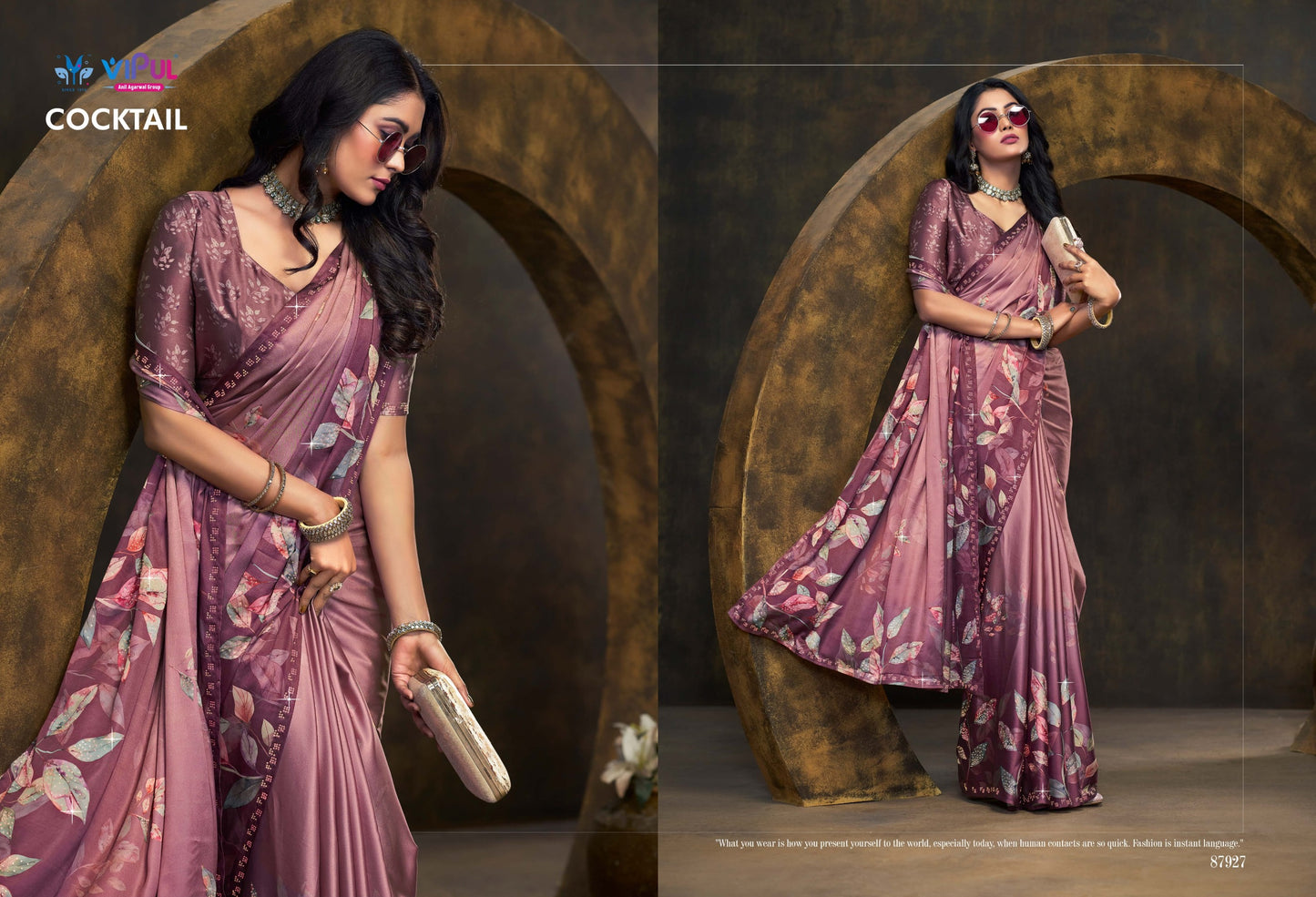 87927 Cocktail Vipul Print Sarees