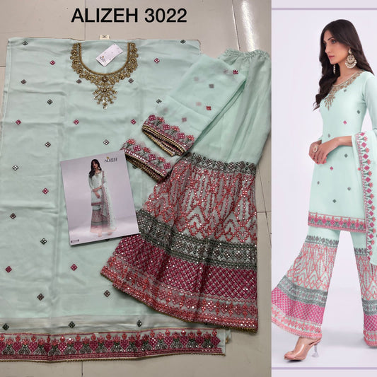 3022 Almora Vol 6 Alizeh Unstitched Suits