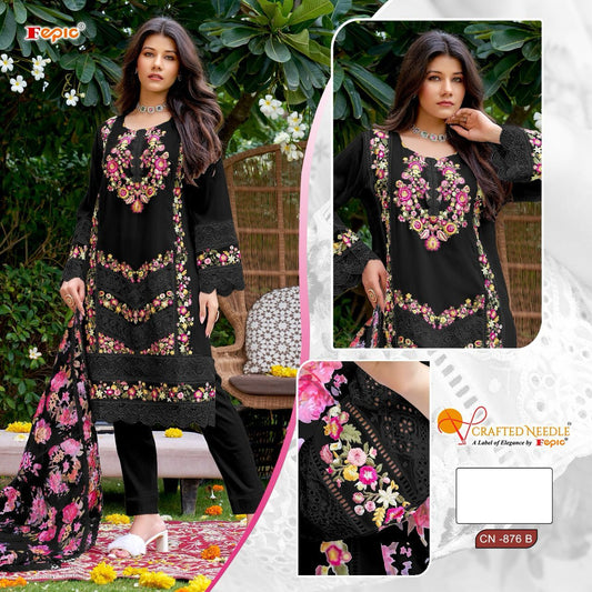 876B Crafted Needle Pakistani Readymade Suits