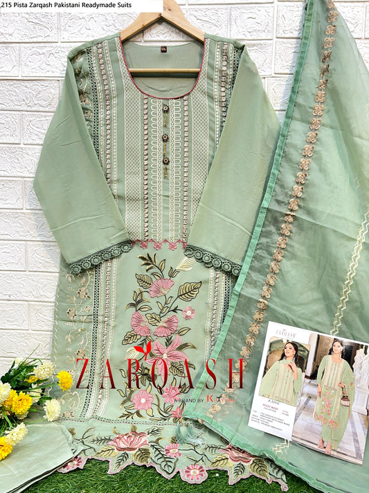 215 Pista Zarqash Pakistani Readymade Suits