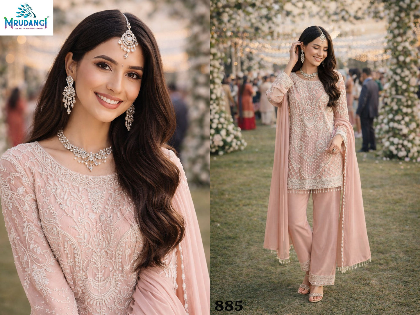 885 Beads Vol 2 Mrudangi Premium Georgette Pakistani Readymade Suits