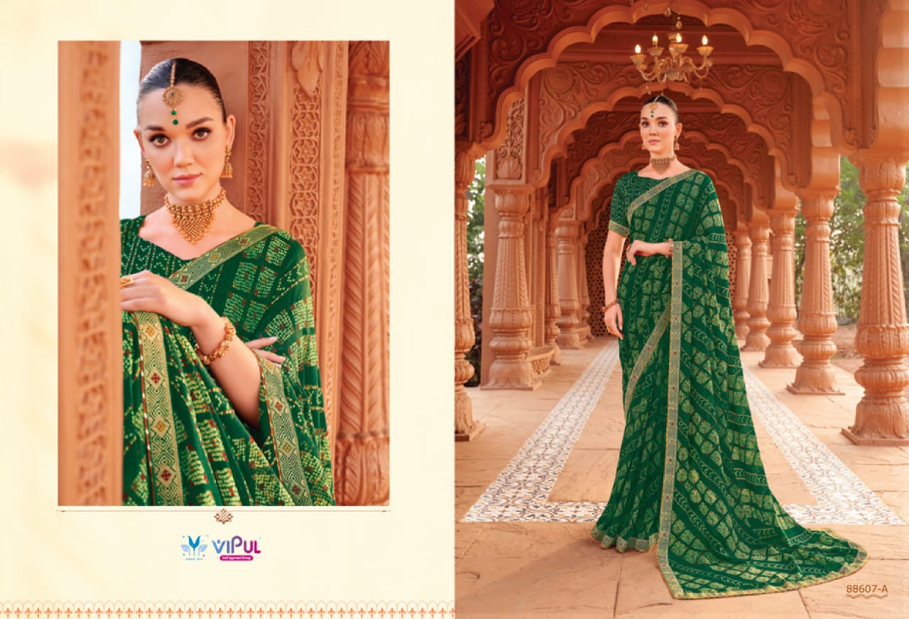 88607A Chakori Vipul Chiffon Sarees
