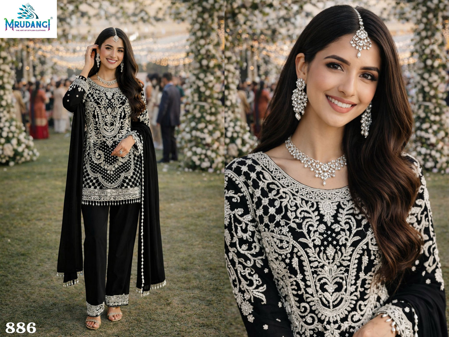 886 Beads Vol 2 Mrudangi Premium Georgette Pakistani Readymade Suits