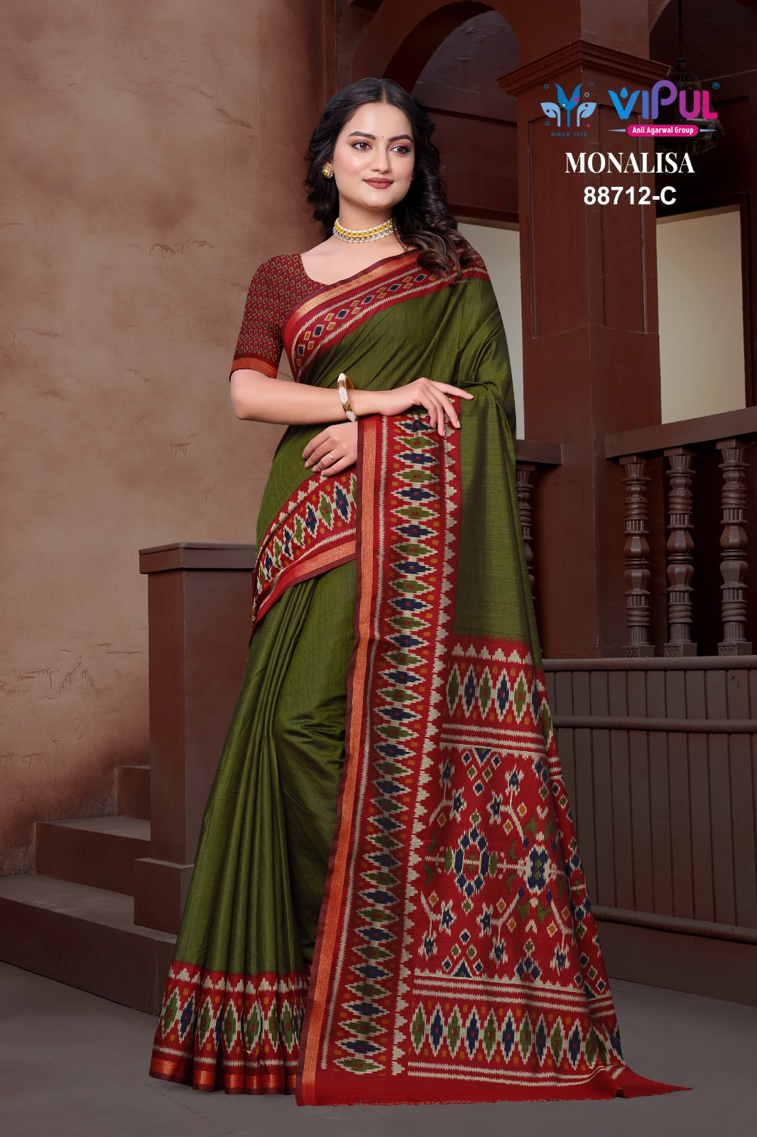 88712-C Monalisa Vipul Mal Cotton Sarees