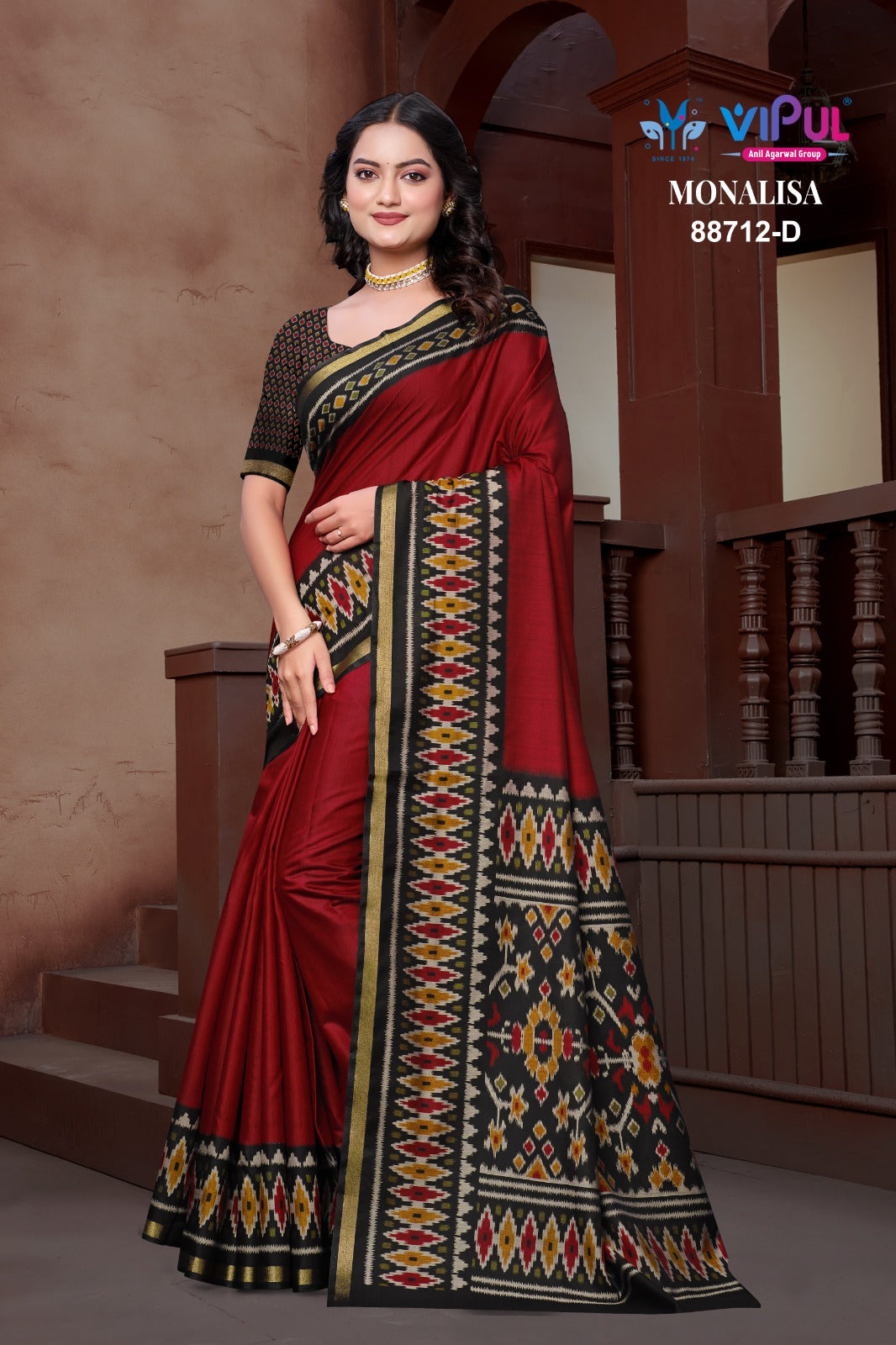 88712-D Monalisa Vipul Mal Cotton Sarees