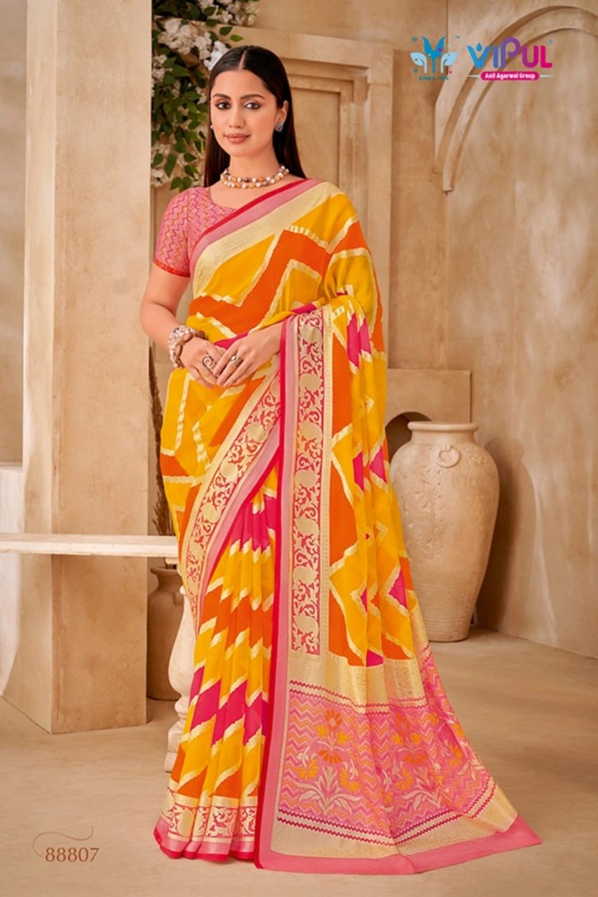 88807 Elaichi Vipul Brasso Sarees