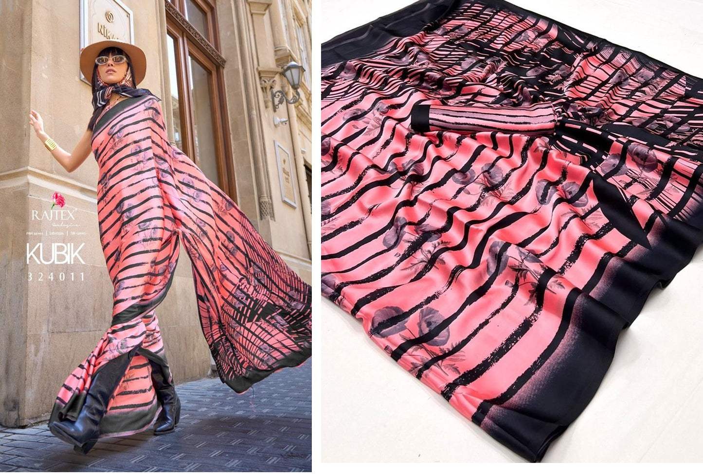 324011 Kubik Rajtex Sarees