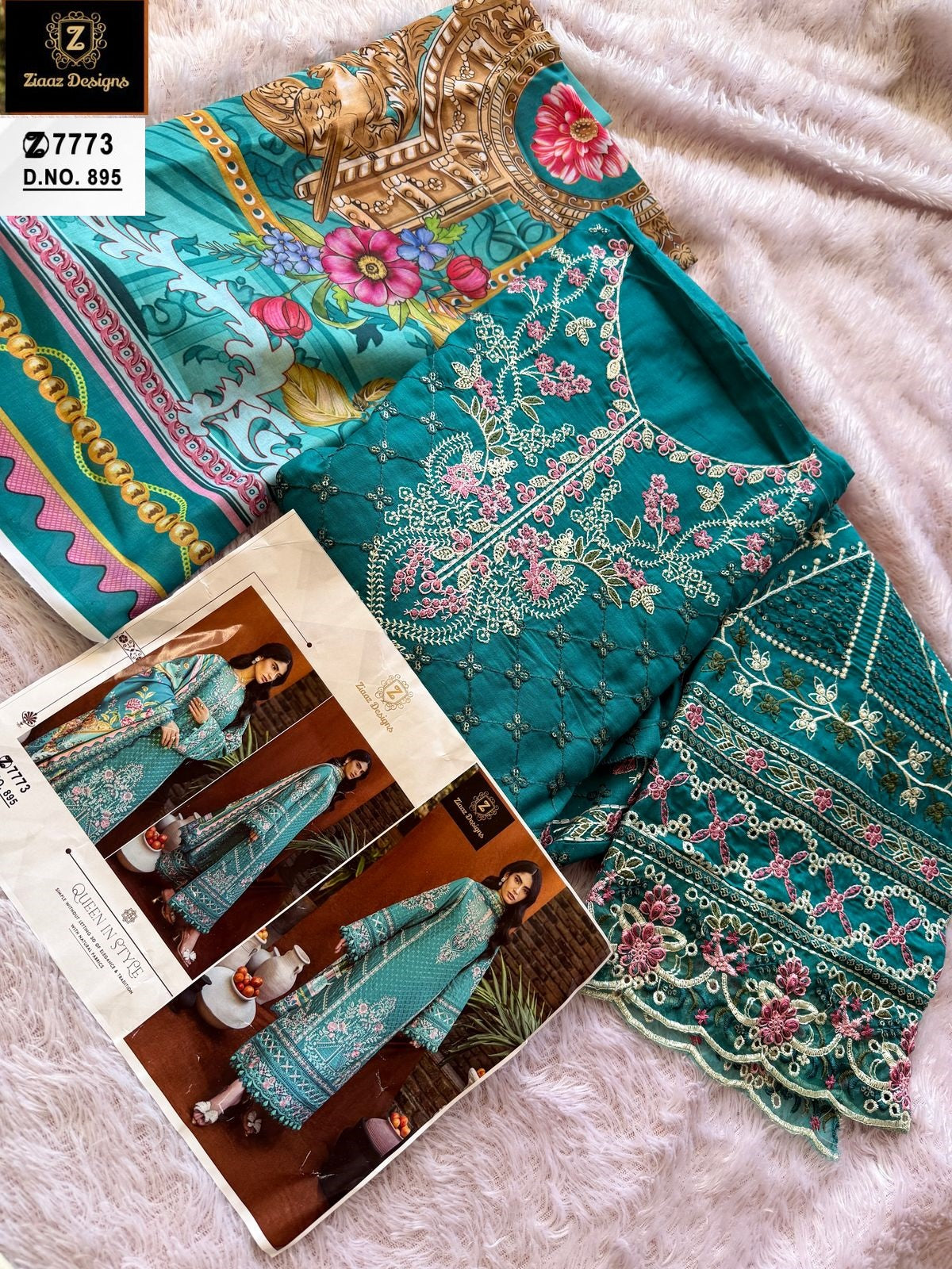 895 Rama Ziaaz Designs Cotton Pakistani Salwar Suits