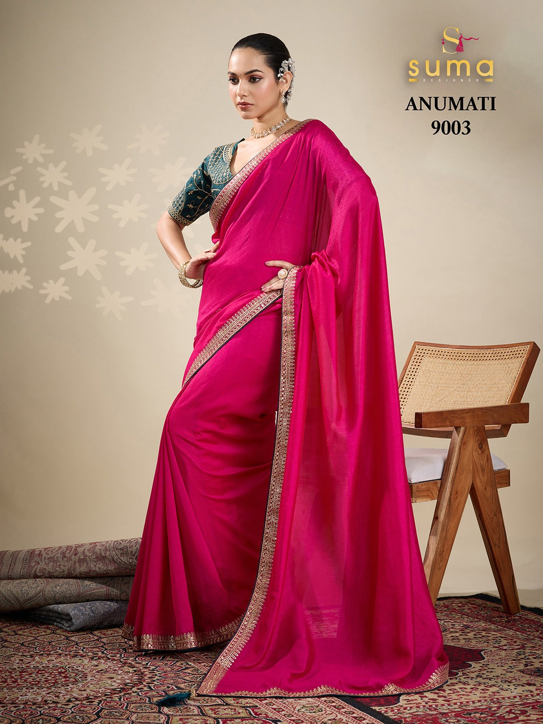 9003 Anumati Suma Designer Vichitra Sarees