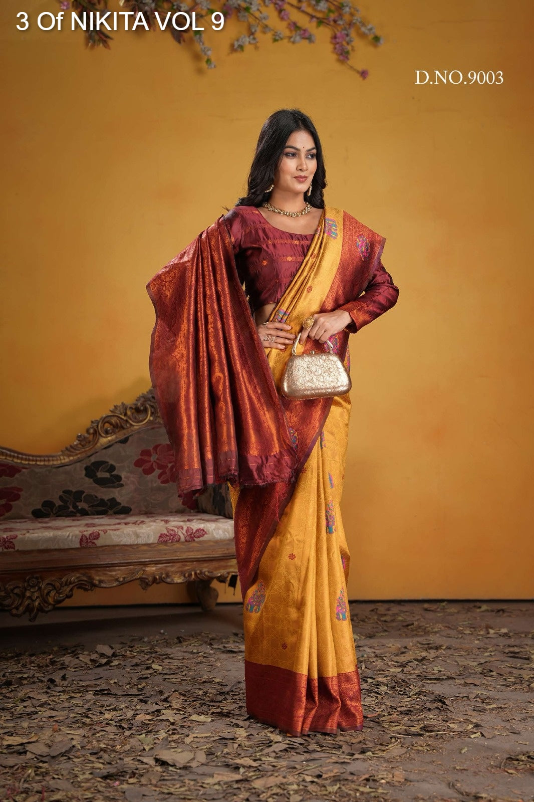 9003 Nikita Vol 9 3 Of Kanchi Silk Sarees