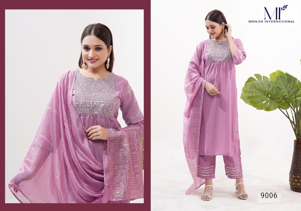 9006 Yara Vol 1 Moksh Silk Readymade Suits