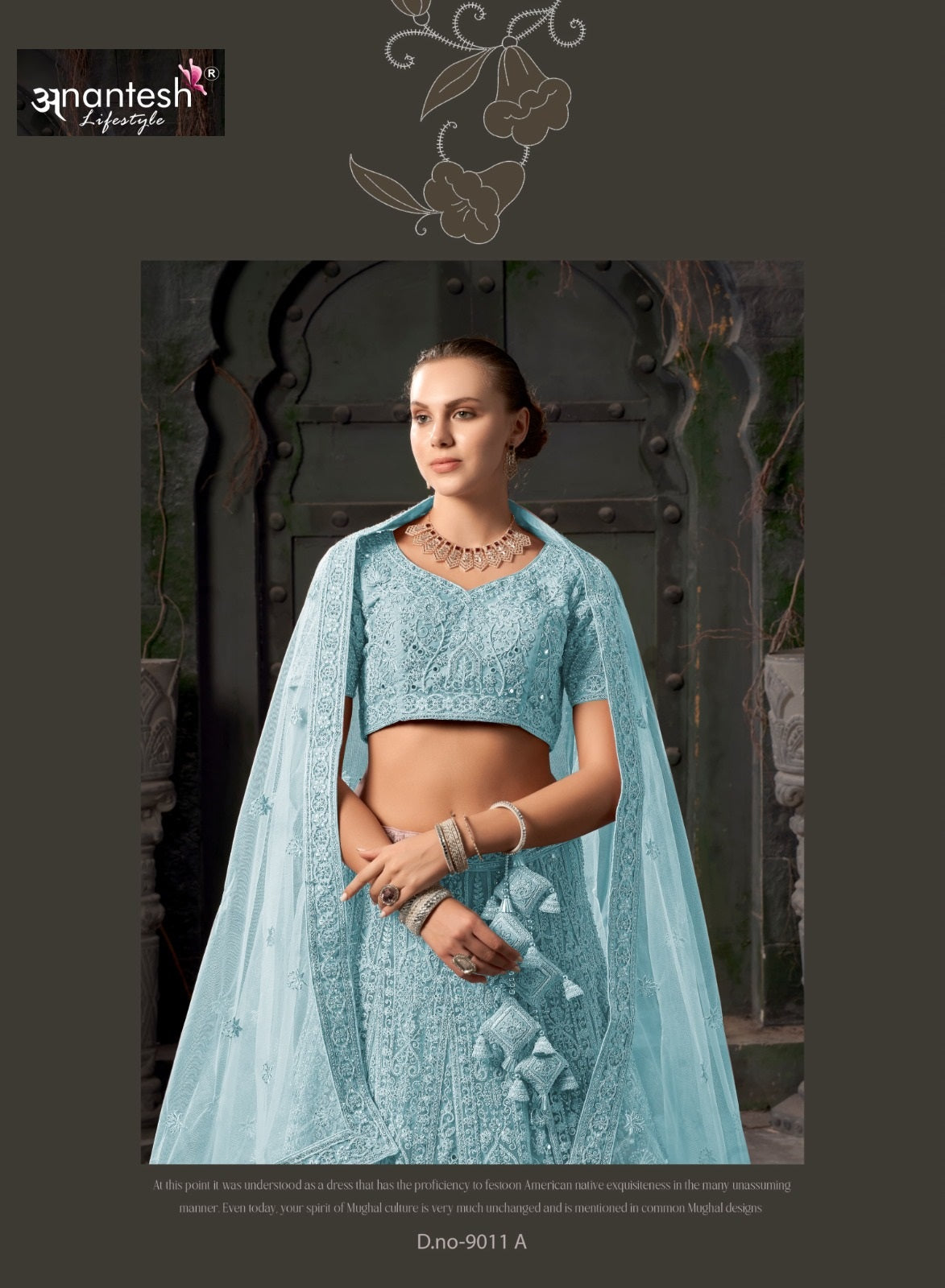 9011A Bridal Couture Vol 03 Anantesh Net Readymade Lehenga Choli