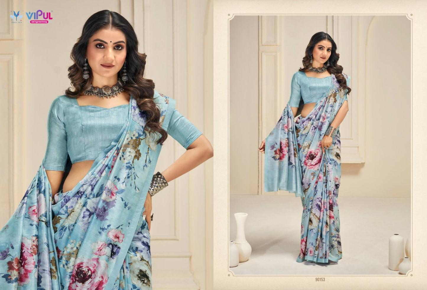 90153 Khaadi Vipul Silk Sarees