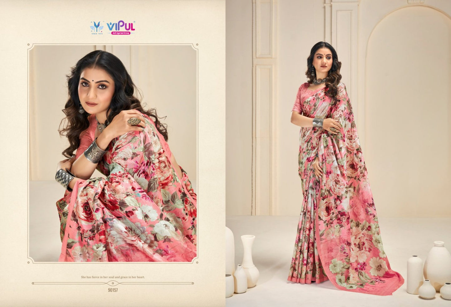 90157 Khaadi Vipul Silk Sarees