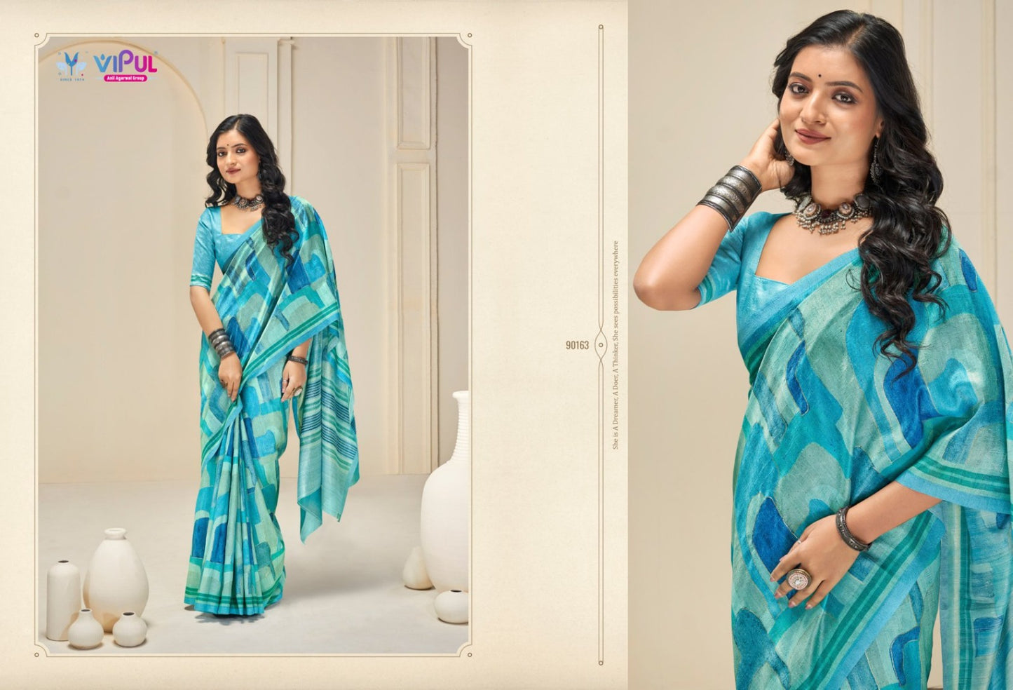90163 Khaadi Vipul Silk Sarees