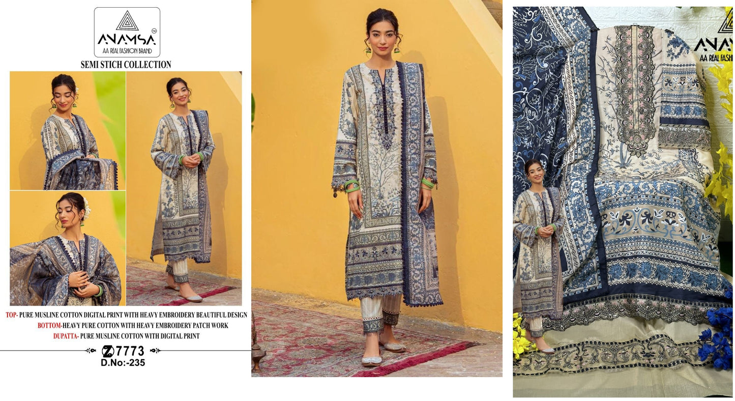 235 Anamsa Pakistani Salwar Suits