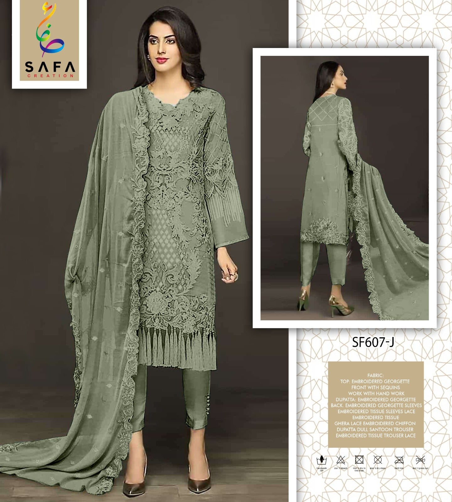 607 J Safa Creation Pakistani Salwar Suits